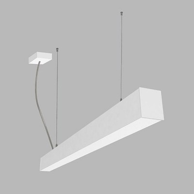 KELONO C D Závěsné svítidlo, těleso hliník, povrch bílá, difuzor plast opál, LED 12-20W, 1380-2300lm, přepín teplota CCT 3000K/3500K/4000K, 230V, IP20, rozměry 65x85x900mm, vč záv l=2000mm lze zkr