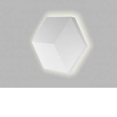 ALMELO 5W CCT TRIAC Nástěnné svítidlo, nepřímé svícení, plast, bílá, dif plast opál, LED 5W, 425lm, přepín CCT teplá 2700K/3300K/neutr. 4000K, stmív. TRIAC, Ra90, 230V, IP20, rozměry 200x175x51mm.