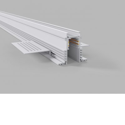KASEL track in Podhledová, bezrámečková lišta pro magnetický systém, materiál hliník, povrch bílá, 48V, rozměry 57x53mm, l=2000mm.