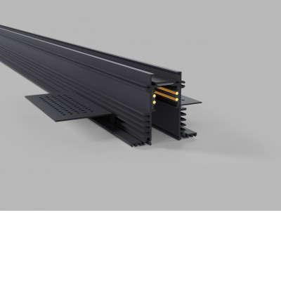 KASEL track in Podhledová, bezrámečková lišta pro magnetický systém, materiál hliník, povrch černá/bílá, 48V, rozměry 57x53mm, l=2000mm.