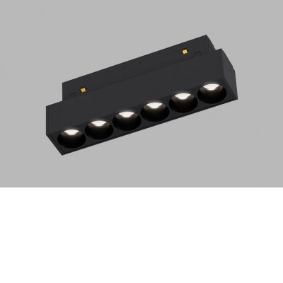 STAK 6W CCT DALI Svítidlo do magnetického systému, těleso kov, povrch černá, LED 6W, 534lm, přepín CCT teplá 3000K/3500K/neutrální 4000K, stmív. DALI, vyzař. úhel 38°, 48V, IP20, rozměry 121x44x22mm.