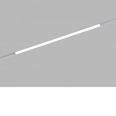 RORY 24W CCT DALI Svítidlo do magnetického systému, těleso kov, bílá, difuzor plast opál, LED 24W, 1944lm, přepín CCT teplá 3000K/3500K/neutrální 4000K, stmív. DALI, vyzař. úhel 110°, 48V, IP20, rozměry 601x44x22mm.