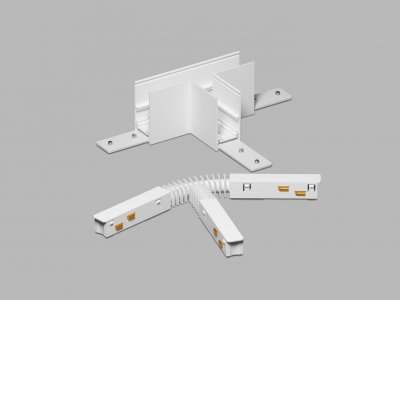 KASEL T spojka T-konektor, spoj pro magnetický systém, materiál hliník, povrch bílá, stmívání DALI, 48V, rozměry 110x68mm.