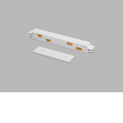 VERT con 48V Vkládací, spojovací konektor pro napájení magnetického systému osvětlení, materiál plast, bílý, stmívání DALI, 48V, IP20.