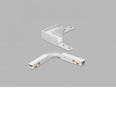 INDHOVE CTH90 48V Rohová L spojka 90°, horizontální odbočení, stropního magnetického systému, materiál hliník, povrch bílá, stmívání DALI, 48V, rozměry 68x27x68mm.