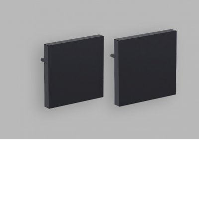 INDHOVE koncovka 27x26mm Koncovka profilu, těleso plast, povrch černá/bílá, rozměry 27x26mm.