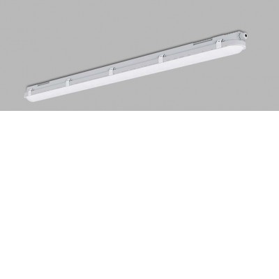 VLADIC 22-40W Průmyslové, prachotěsné svítidlo, těleso plast, povrch šedá, difuzor plast opál, LED přepínač 22-40W, 5600lm, neutrální 4000K, vyzař. úhel 160°, Ra80, 230V, IP65, rozměry 77x75mm, l=1200mm.