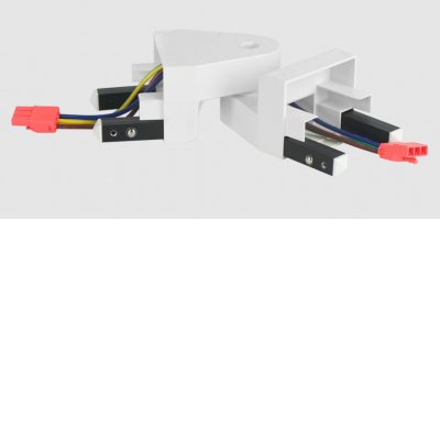 MIHES konektor Konektor k propojení svítidel, umožňuje nastavení úhlu 90°-270° materiál plast bílá, 230V, IP20.