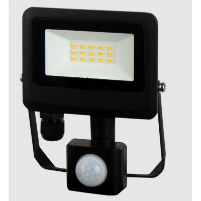 ATLUT 10W/20W/30W/50W/100W IP65 PIR senzor Venkovní reflektor, PIR senzor pohybu, dosah 0,5-8m, čas 10s-8min, těleso hliník, povrch černá, krycí sklo čiré, LED 10W/20W/30W/50W/100W, neutrální 4000K, vyzař. úhel 120°, 230V, IP65, rozměry dle typu.