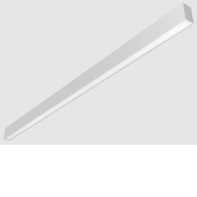 MIKIO 30W Přisazené/závěsné svítidlo, těleso hliník, povrch bílá, dif. plast opál, LED 30W, 3900lm, neutrální 4000K, vyzař. úhel 96°, Ra80, 230V, IP20, tř.1, rozměry 1204x33,5x60mm.