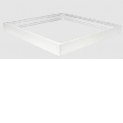 MR123 - Rám pro LED panel 600x600x62 Montážní rám pro stropní montáž LED panelu, materiál hliník, povrch bílá, rozměry 600x600x62mm, DIY šroubovací, rozložený