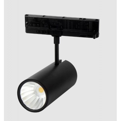 GOES 14-29W/6-20W/12-42W CCT Bodové svítidlo, do 3-fázové lišty, nastav. směr svícení, hliník, bílá/černá, přepínatelný příkon LED 14-29W/6-20W/12-42W, přepín CCT teplá 3000K/neutr 4000K/denní 6000K, vyzař. úhel 36/60°, 230V, IP20, tř.2, rozměry dle typu.