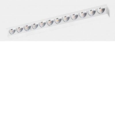 UNCUS FL, LED 12W Stropní podhledové svítidlo, bezrámečkové, základna hliník, povrch bílá, LED 12W, 936lm, teplá 3000K, Ra92, WALLWASHER, 230V, IP23, tř.3, rozměry 278x58x16mm..