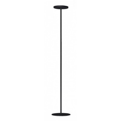 JOSHUA LED 25W Stojací pokojová lampa s nepřímým osvětlením,  nastavitelný sklon hlavice +-50°, těleso kov, povrch bílá, nebo černá, LED 25W, teplá 3000K, 2500lm, Ra80, 230V, IP40, tř.2, hlavice d=237mm, h=1887mm, svítí nahoru