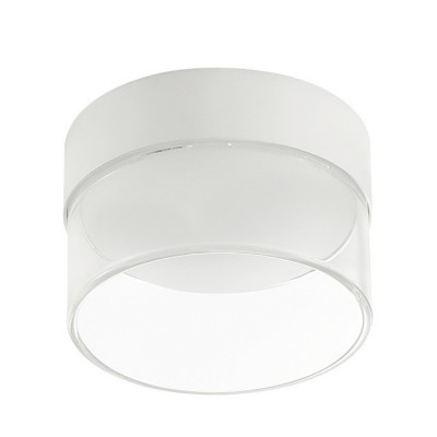 BONT LED 10W Stropní, přisazené svítidlo, těleso hliník, povrch černá, difuzor sklo opál, vnější krycí sklo kouř, LED 10W, 1008lm, teplá 3000K, Ra80, 230V, IP40, tř.1, rozměry d=104mm, h=107mm