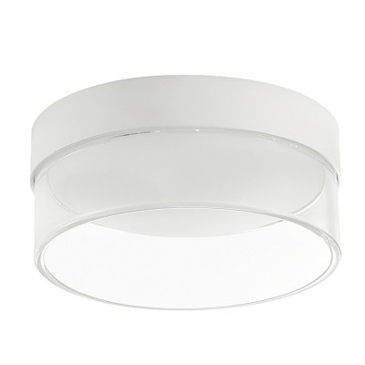 BONT LED 15W Stropní, přisazené svítidlo, těleso hliník, povrch bílá, difuzor sklo opál, vnější krycí sklo čiré, LED 15W, 1622lm, teplá 3000K, Ra80, 230V, IP40, tř.1, rozměry d=154mm, h=107mm