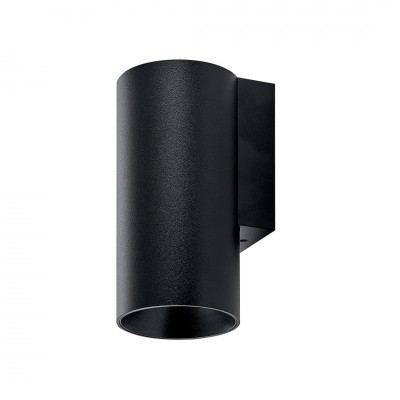 LARDU 1x7,5W, GU10 Nástěnné svítidlo, základna kov, povrch černá, pro žárovku 1x7,5W, GU10, Ra80, 230V, IP20, rozměry 120x75x40mm, svítí dolů