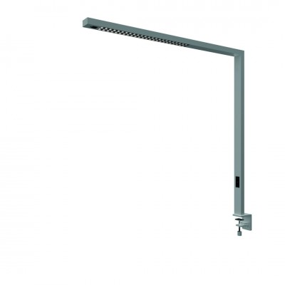 LEX TL 80W sensor Stolní lampa, senzor přítomnosti, dosah 3m, záběr 85°, hliník, šedostříbrná, LED 80W, 10100lm, neutr 4000K, UGR<6, vyzař úh 50°, dotyk stmívač, 230V, IP20, 64x1194x1159mm, svítí nahoru/dolů
