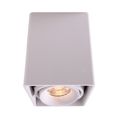 VERNUM 50W GU10 Stropní stropní svítidlo, výklopné sv.zdr. +-45°, materiál hliník, povrch bílá, černá, hnědá, pro žárovku 1x50W, GU10, 230V, IP20, tř.1, rozměry 93x93x120mm