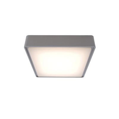 FALCATUM LED 10W IP65 Přisazené stropní venkovní svítidlo, základna plast, povrch šedá, difuzor plast opál, LED 10W, 680lm, teplá 3000K, Ra80, 230V, IP65, tř.2, rozměry 220x220x56mm