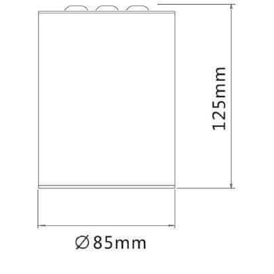 MUNGOS Stropní, přisazené, bodové svítidlo, těleso hliník, povrch černá/bílá, LED 19W/30W/40W, teplá 3000K nebo neutrální 4000K, 230V, IP20, rozměry dle typu.