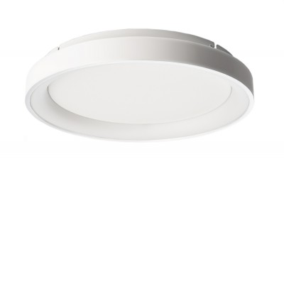 LANEA PL 42W CCT Stropní svítidlo, těleso hliník, povrch bílá, difuzor plast opál, LED 42W, přepín CCT teplá 3000K-neutrální 4000K, stmívatelné TRIAC, d=580mm, h=60mm, svítí nahoru/dolů