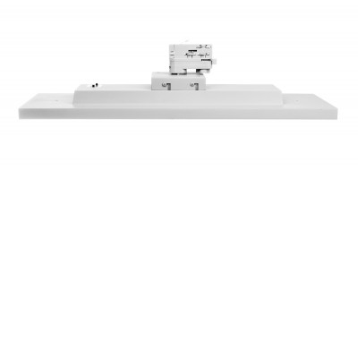 DERYL 3F 72W Svítidlo do 3-fázové lišty, těleso hliník, povrch bílá, difuzor plast opál, LED 72W, přepín. CCT teplá 3000K-neutrální 4000K, 230V, IP20, rozměry 577x188x128mm.
