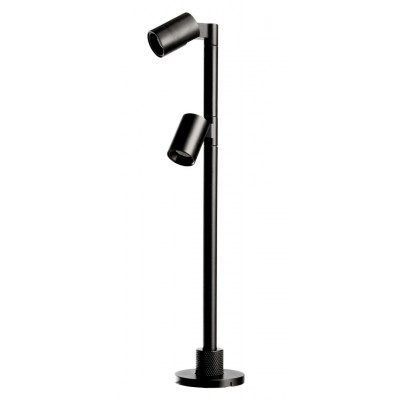 EXPO TL 2x1W Mini bodové svítidlo, nastavitelný směr svícení, těleso hliník, povrch černá/šedostříbrná, LED 2W, teplá 3000K/neutrální 4000K, Ra90, 350mA, IP20, rozměry d=39mm, h=200mm.