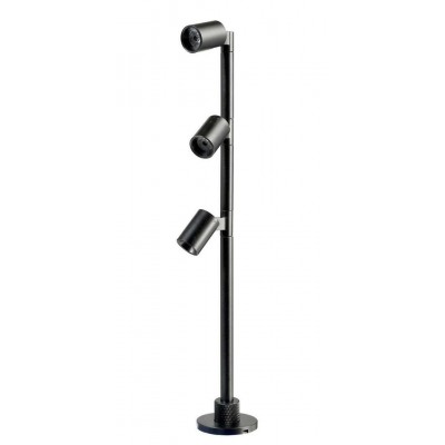 EXPO TL 3x1W Mini bodové svítidlo, nastav. směr svícení, těleso hliník, povrch černá/šedostříbrná, LED 3W, teplá 3000K/neutrální 4000K, Ra90, 350mA, IP20, rozměry d=39mm, h=250mm.