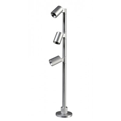 EXPO TL 3x1W Bodové svítidlo, nastav. směr svícení, těleso hliník, povrch šedostříbrná, LED 3W, neutrální 4000K, Ra90, 350mA, IP20, rozměry d=39mm, h=250mm.