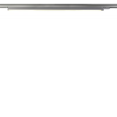 KONOSO 28W 3F Svítidlo lineární do 3F lišty, těleso hliník, povrch stříbrná, difuzor plast opál, LED 28W, 2435lm,  teplá 3000K, 230V, IP20, rozměry 1087x32x62mm.