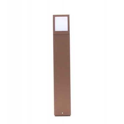 PALUSTRIS 1x20W E27 IP44 Sloupkové venkovní svítidlo, materiál hliník, povrch hnědá, difuzor plast opál, pro žárovku 1x20W, E27, 230V, IP44, tř.1, rozměry 108x108x650mm