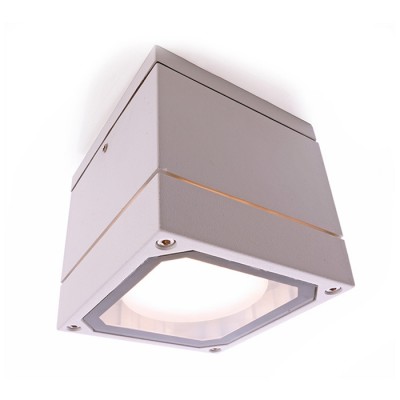 ACRIS GX53 1X9W IP54 čtverec Stropní stropní venkovní svítidlo, materiál hliník, povrch bílá, antracit, difuzor plast opál, pro LED 1x9W, GX53, 230V, IP54, tř.1, rozměry 108x108x100mm