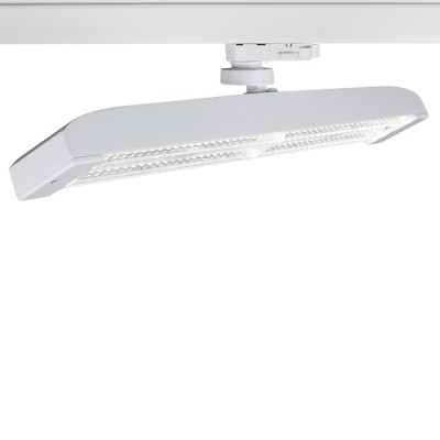 FLAT PLAAT LED 23W Svítidlo do 3F lišty, nastavitelný směr svícení, těleso hliník, povrch černá, šedostříbrná, bílá, LED 23W, teplá 3000K, 3500lm/cca 175W žár, Ra80, 230V, IP20, vč. 3F adaptéru NORDIC ALUMINIUM