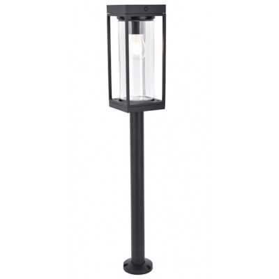 FAMILIS FL 1x2W, PIR Sloupkové solární svítidlo, PIR senzor, záběr 120°, dosah 10m, hliník, černá mat, krycí sklo čiré, pro žárovku 1x2W, stmív STEP, P44, tř.3, 120x120mm, h=760mm, bodec do záhonu
