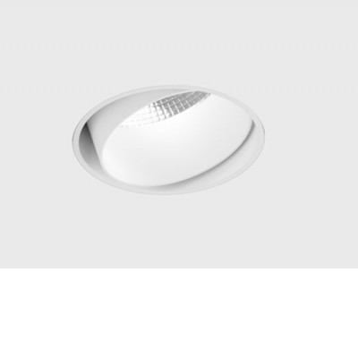ALEST BI 11W 50° Stropní, podhledové, bodové svítidlo, bezrámečkové, výklopné, těleso hliník, povrch bílá, LED 11W, 1210lm, teplá 3000K, vyzař. úhel 50°, 230V, IP20, rozměry d=60mm.