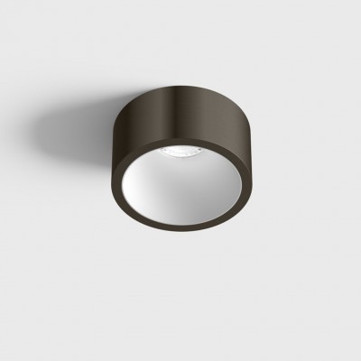 BLANKET BI 6,3W IP44 Stropní, podhledové, bodové svítidlo, plast, povrch vnější modročerná, vnitřní bílá, LED 6,3W, 640lm, teplá 3000K, vyzař. úhel 55°, Ra90, 230V, IP44, rozměry d=55mm, h=58mm.