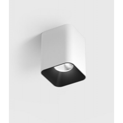 ARSCHO PL SQ 8W Stropní přisazené bodové svítidlo, těleso hliník, povrch bílá, LED 8W, 620lm, teplá 3000K, vyzař. úhel 50°, UGR<19, Ra90, 230V, IP20, rozměry 52x66x52mm.