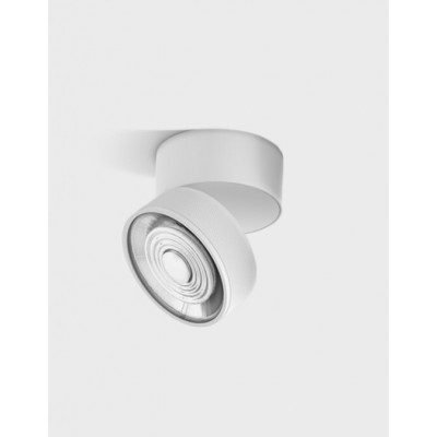 DAME PL W 7W Stropní přisazené svítidlo, výklopné, hliník, povrch bílá, LED 7W, 624lm, teplá 3000K, vyzař. úhel 45°, Ra90, 230V, IP20, rozměry d=75mm, h=70mm.