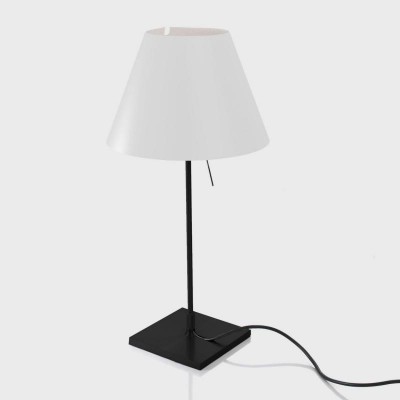 COSTANZIA-LADY Stolní lampa, základna kov, povrch lak černá, pro žárovku 1x42W, E14, 230V, IP20, tř.2. rozměry základna d=140mm h=510mm, pouze základna, stínítko dodáváno samostatně