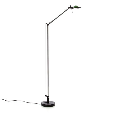 D12ELt BERENICE TERRA Stojací lampa, těleso hliník, povrch černá, nebo šedostříbrná, pro žárovku 1x35W, G6,35, 230V, IP20, tř.2, základna d=150mm, dvě ramena 900+300mm, s vypínačem, stínítko SAMOSTATNĚ