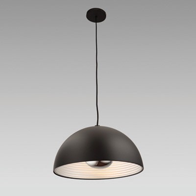 DOME Závěsné svítidlo, těleso kov, povrch chrom, černá, bílá, vnitřní bílá, clona chrom, pro žárovku 1x60W, E27, 230V, IP20, rozměry dle typu