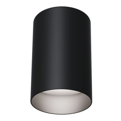 GENITOR PL R II 1x50W, GU10 Stropní, přisazené, bodové svítidlo, těleso kov, povrch černá/bílá, pro žárovku 1x50W, GU10, 230V, IP20, rozměry: d=85mm, h=115mm,