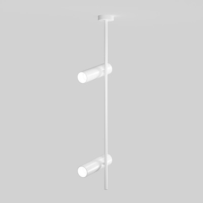 GENS 2x50W, GU10 Stropní bodové svítidlo, nastav. směr svícení, těleso kov, povrch bílá, pro žárovku 2x50W, GU10, 230V, IP20, rozměry d=53mm, l=200mm, h=770mm.