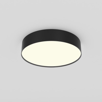 GLORYST 36W Stropní nebo závěsné svítidlo, těleso kov, povrch černá, difuzor plast opál, LED 36W, 1800lm, teplá 3000K, Ra90, 230V, IP20, tř.2, rozměry d=300mm, h=60mm.