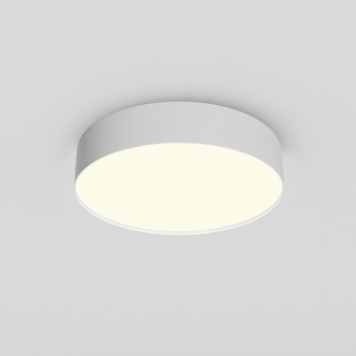 GLORYST 36W Stropní nebo závěsné svítidlo, těleso kov, povrch bílá, difuzor plast opál, LED 36W, 2610lm, teplá 3000K, Ra90, 230V, IP20, tř.2, rozměry d=300mm, h=60mm.