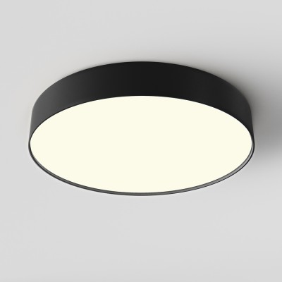 GLORYST 45W Stropní nebo závěsné svítidlo, těleso kov, povrch černá, difuzor plast opál, LED 45W, 3900lm, neutrální 4000K, Ra90, 230V, IP20, tř.2, rozměry d=400mm, h=60mm.
