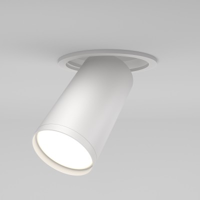 GENERO BI R 1x10W, GU10 Stropní podhledové bodové svítidlo, nastav. směr svícení, tvar kruh, materiál kov, povrch bílá, pro žárovku 1x10W, GU10, 230V, IP20, tř.2, rozměry d=52mm, l=92mm, h=123mm.