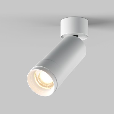 GENERO PL 12W ZOOM 15-50° Stropní, přisazené, bodové svítidlo, nastav. směr svícení, těleso kov, bílá, LED 12W, teplá 3000K, 850lm, ZOOM nastavitelný vyzař. úhel 15°-50°, 230V, IP20, rozměry d=52mm, l=127mm, h=164mm.