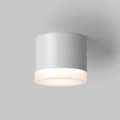 GEMINU PL 1x15W, GX53, IP44 Stropní, přisazené, svítidlo do koupelny, těleso kov, povrch bílá, difuzor plast opál, pro žárovku 1x15W, GX53, 230V, IP44, rozměry d=82mm, h=70mm.